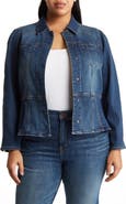 Wit & Wisdom Peplum Denim Jacket