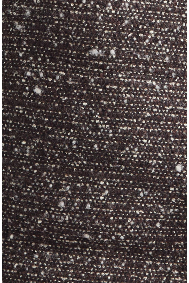 Figurative Wool Blend Tweed Vest, Alternate, color, BLACK