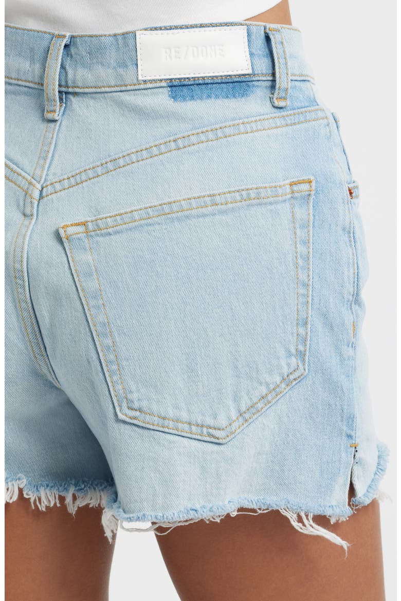 '50s High Waist Denim Cutoff Shorts, Alternate, color, SILVER SPRINGS