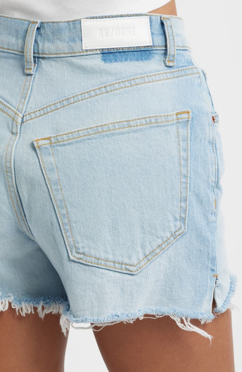 Re/Done '50s High Waist Denim Cutoff Shorts, Alternate, color, Silver Springs
