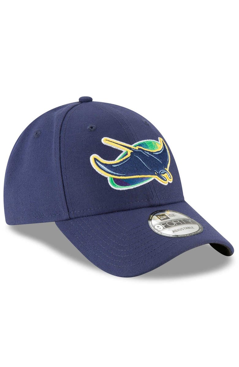 New Era Men's New Era Navy Tampa Bay Rays Alternate The League 9FORTY Adjustable Hat, Alternate, color,