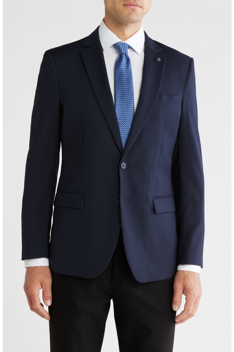 Slim Fit Stretch Blazer, Main, color, NAVY