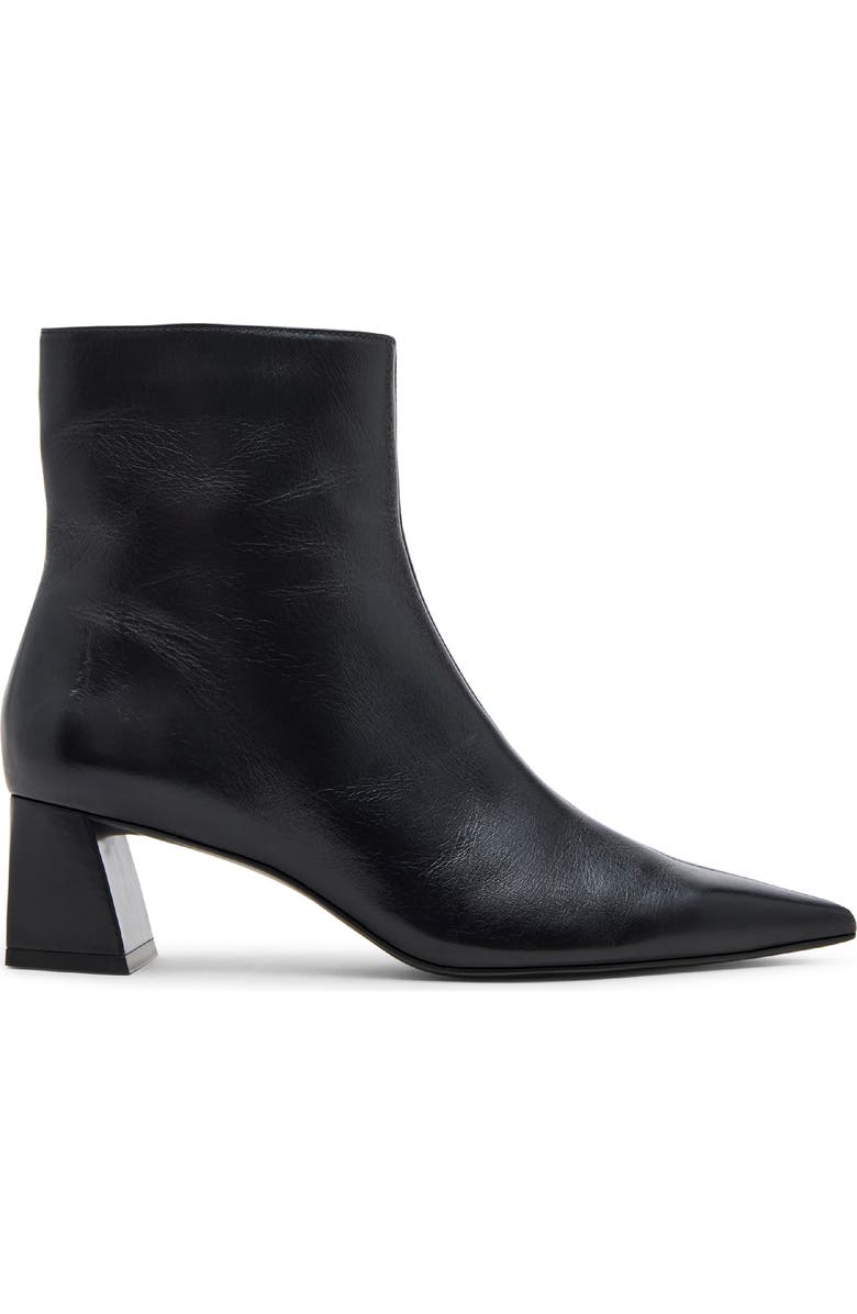 Steve Madden Ashli Pointed Toe Bootie, Alternate, color, Black Leather