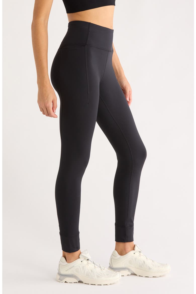 Cozy Tech Pocket Leggings, Alternate, color, BLACK
