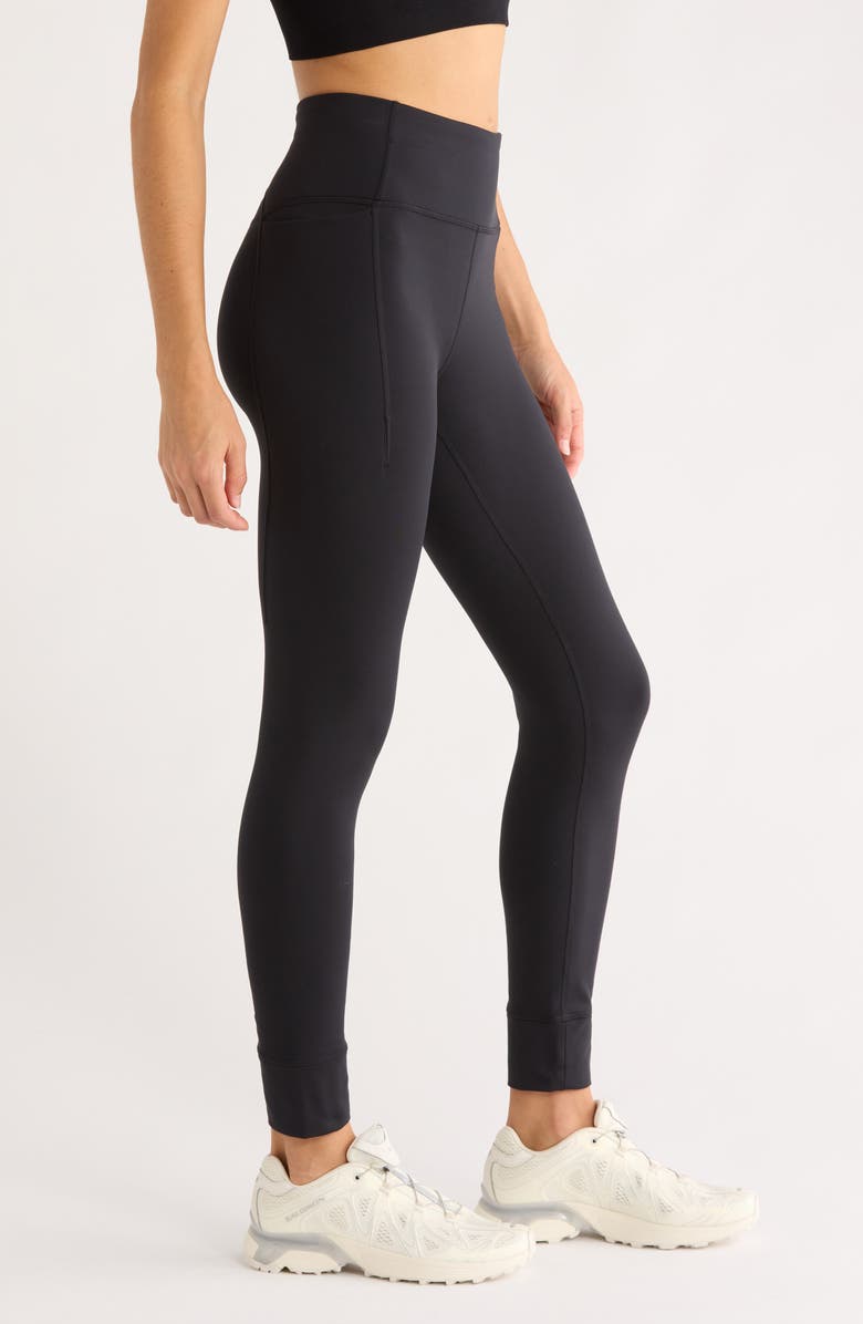 Zella Cozy Tech Pocket Leggings, Alternate, color, Black