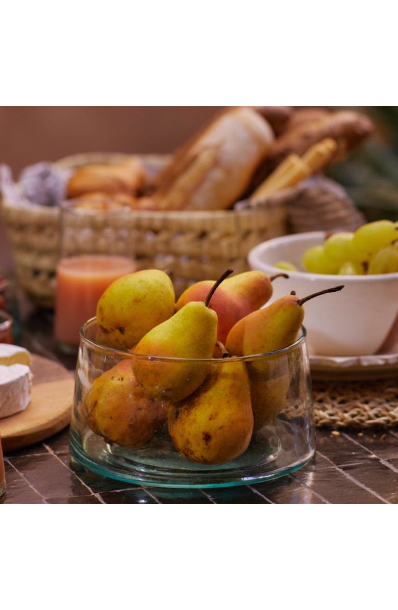 Apartment F Moroccan Blown Glass Salad Bowl, Alternate, color, Clear