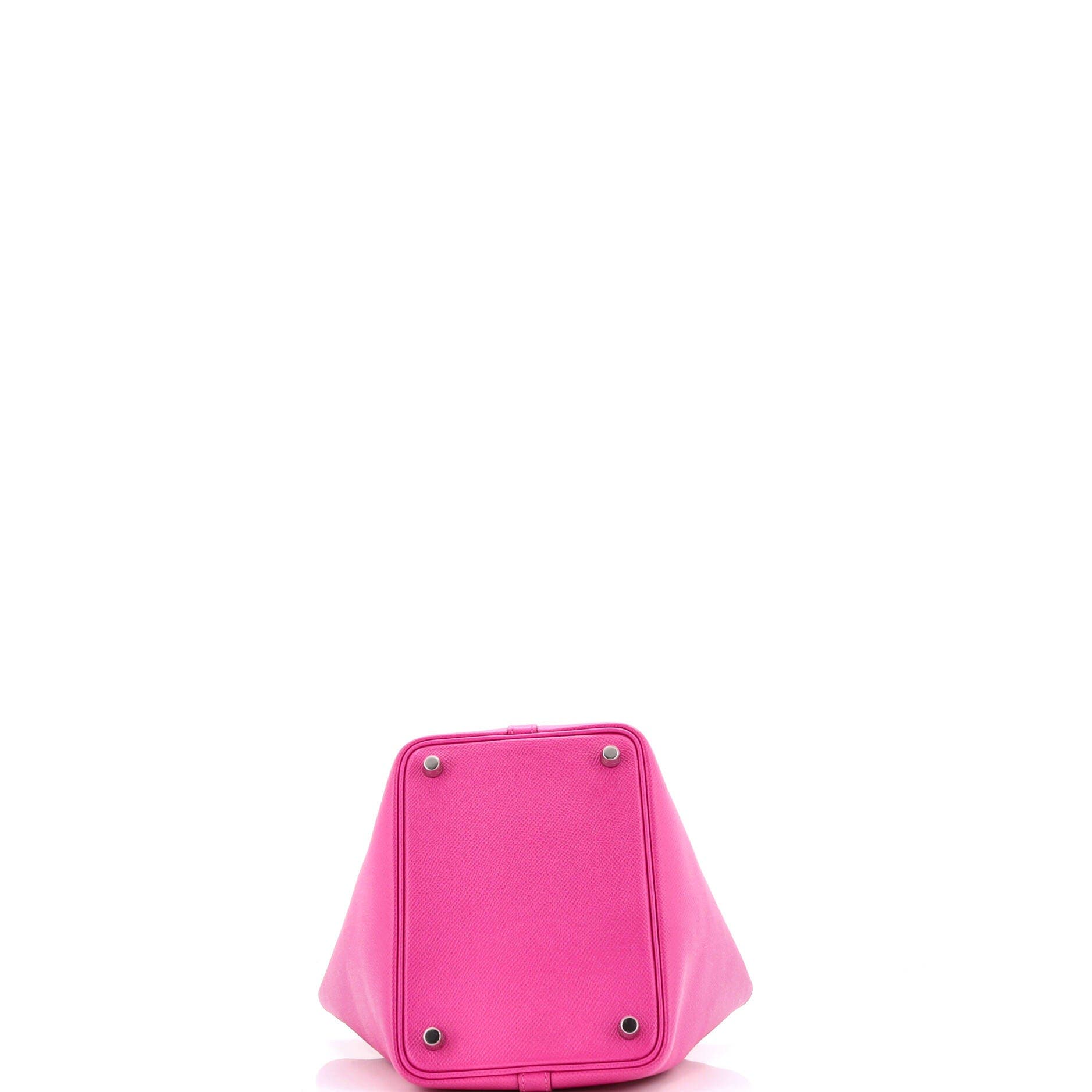 Pre-Owned Hermes Picotin Lock Bag Tressage Epsom PM, Alternate, color, Magnolia/Bleu Saphir/Craie