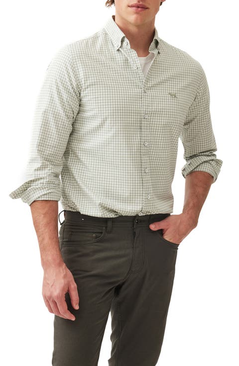 Oxford Bayshore Gingham Sports Fit Shirt
