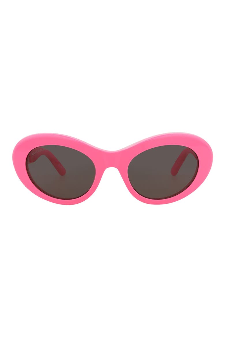 55mm Oval Sunglasses, Main, color, PINK PINK GREY