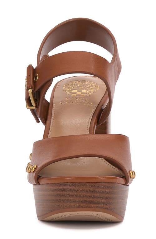 Vince Camuto Pazton Studded Platform Dress Sandals In Brown