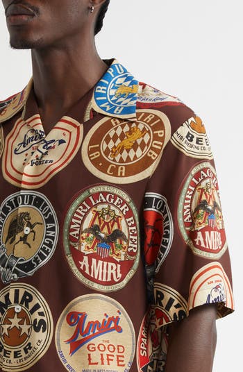 Coasters Print Bowling Shirt