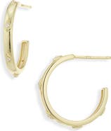 ARGENTO VIVO CZ Hoop Earrings