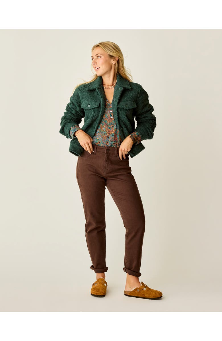 Carve Designs Rhea Boucle Trucker, Alternate, color, Pine