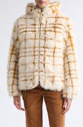 Moncler Pluvier Hooded Faux Fur Jacket