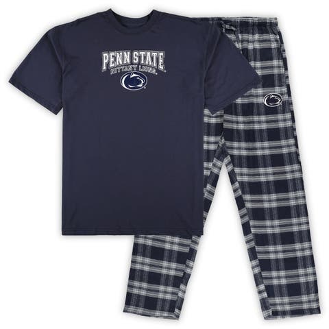 Men's Profile Navy Penn State Nittany Lions Big & Tall 2-Pack T-Shirt & Flannel Pants Set