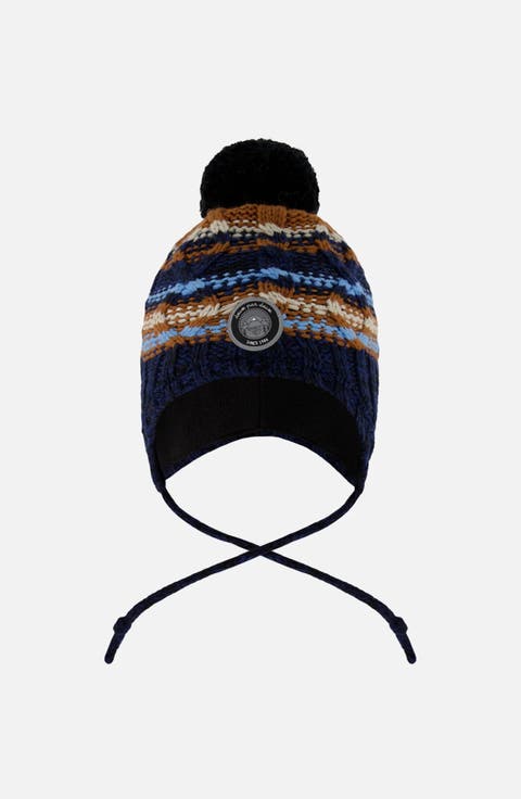 Lined Peruvian Knit Winter Hat with Pompom (Toddler, Little Kid & Big Kid)