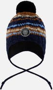 Deux par Deux Lined Peruvian Knit Winter Hat with Pompom