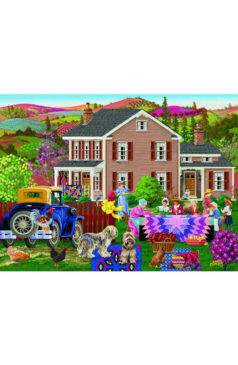 Sunsout Quilting Bees 300 piece Jigsaw Puzzle for Adults, Alternate, color, Multicolor