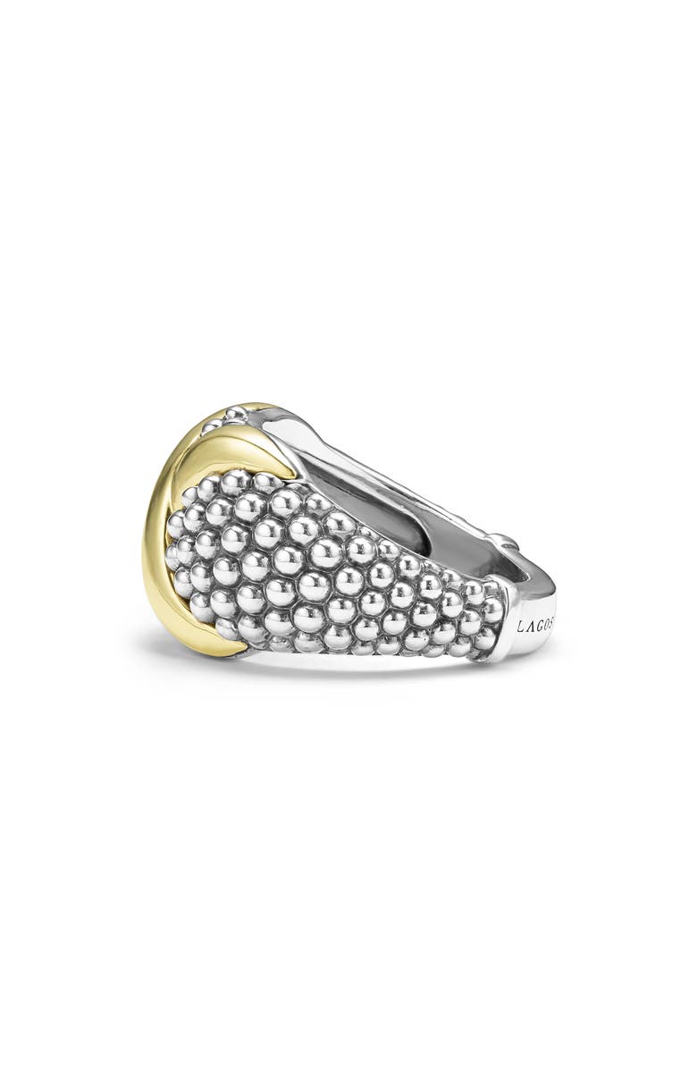 LAGOS Embrace Dome Ring, Alternate, color, Silver/ Gold