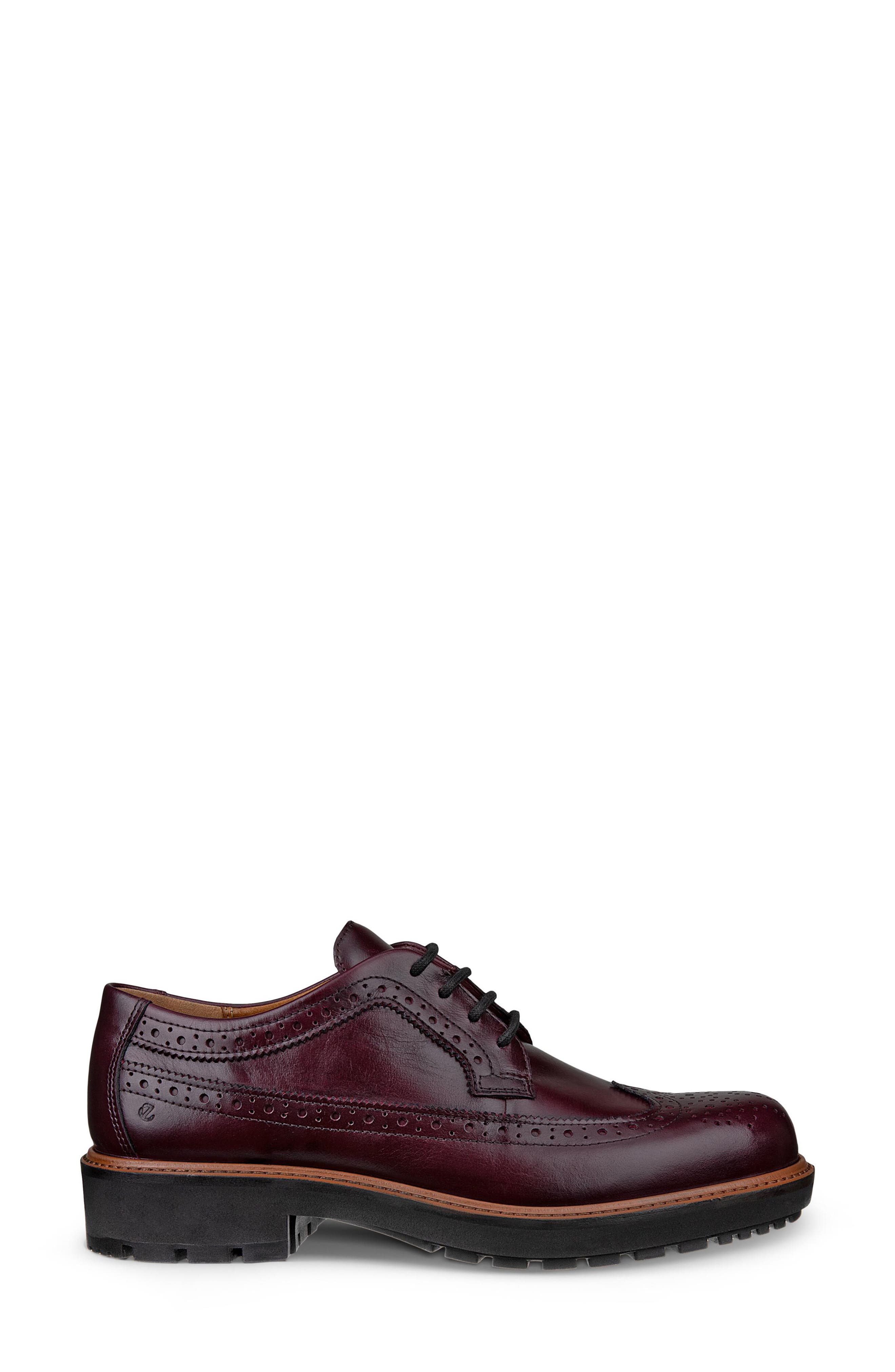 Metropole Oslo Brogue Wingtip, Alternate, color, DARK RUBY
