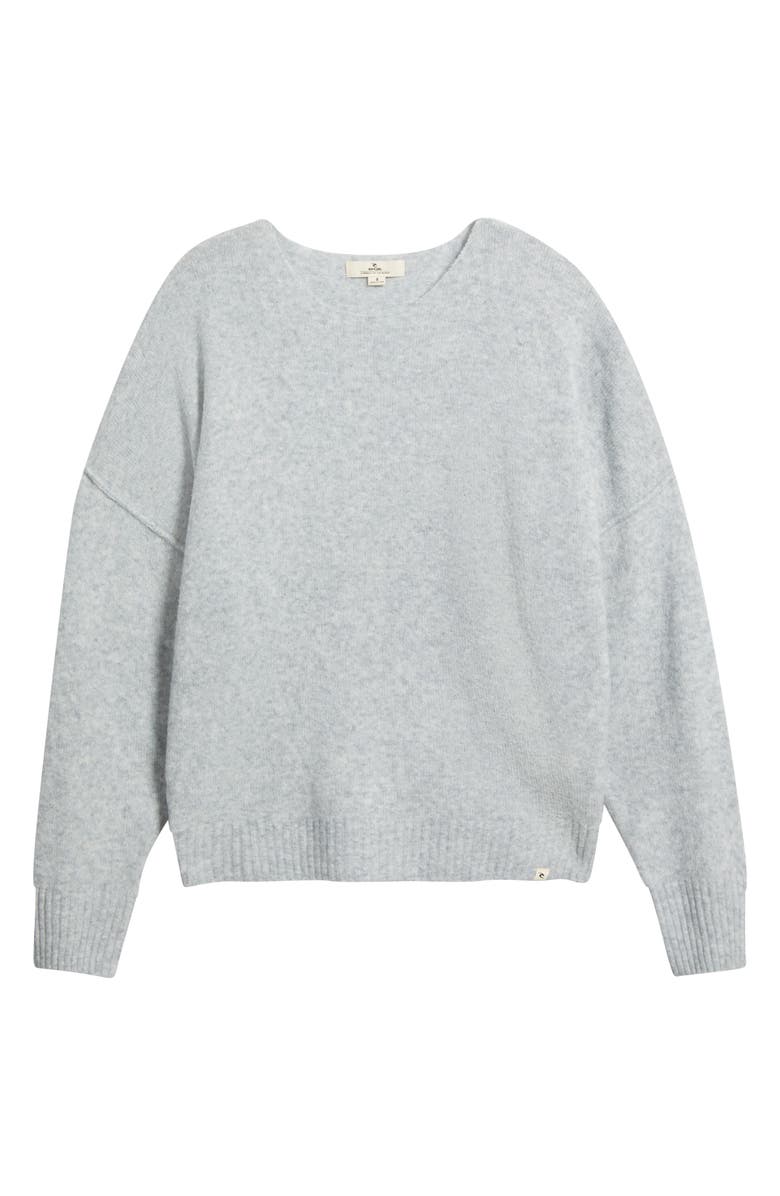 Rip Curl Emily Crewneck Sweater, Alternate, color, Light Grey Marle