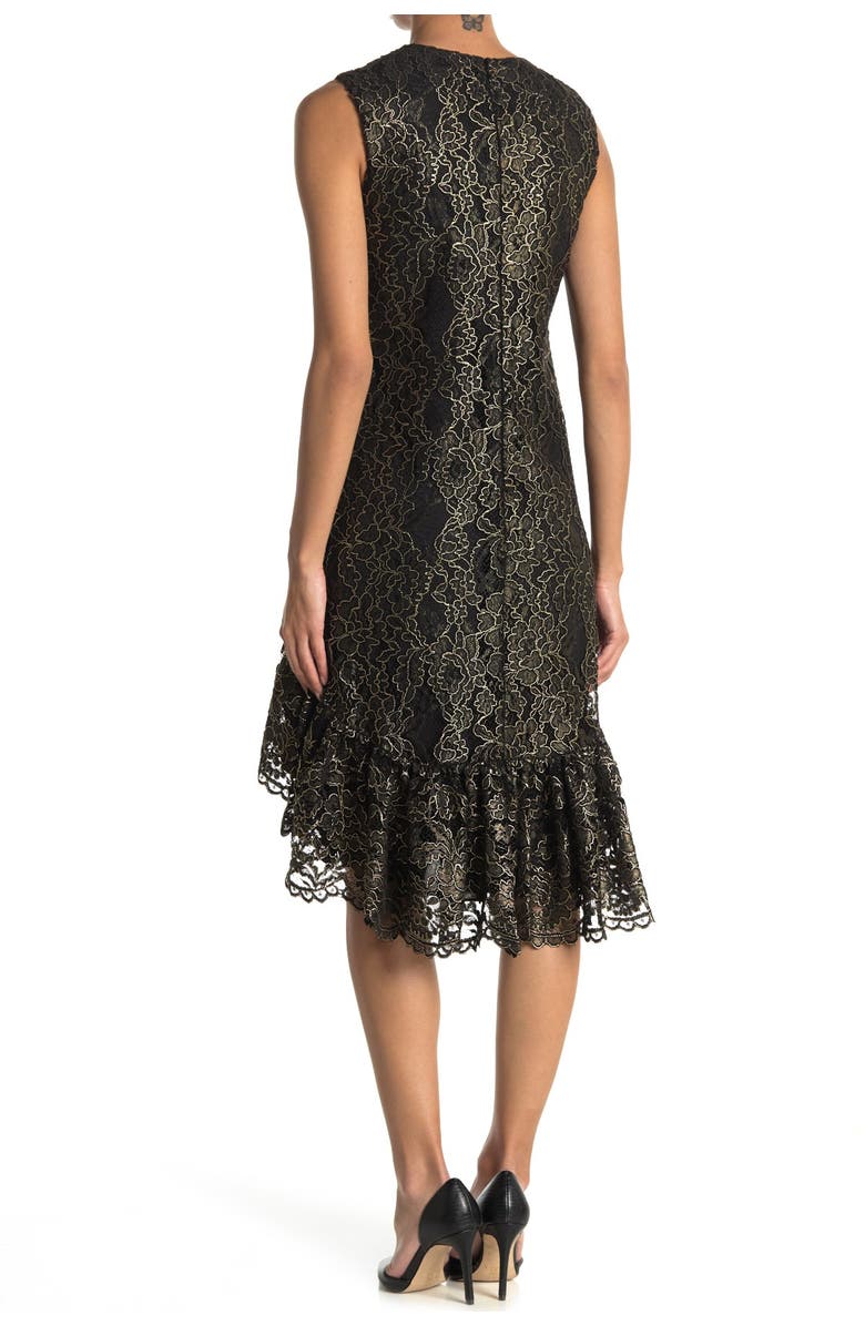 T Tahari Scoop Neck Sleeveless Sheath Dress, Alternate, color,