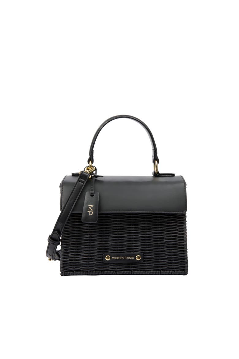 THE MINI LUNCHER, Main, color, Black Wicker