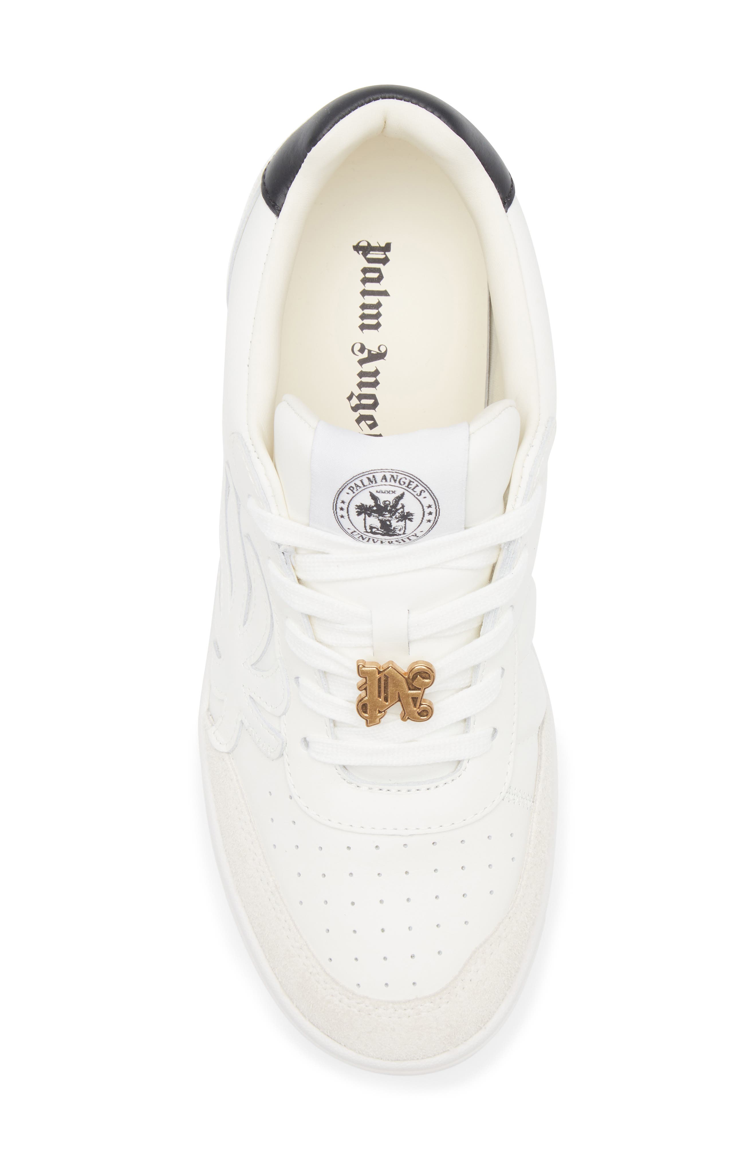 Palm Angels Palm Beach University Low Top Sneaker, Alternate, color, White White
