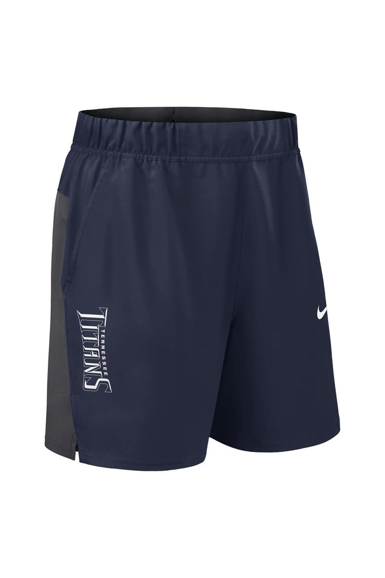 Men's Nike Navy Tennessee Titans Woven Victory Performance Shorts, Alternate, color, Navy