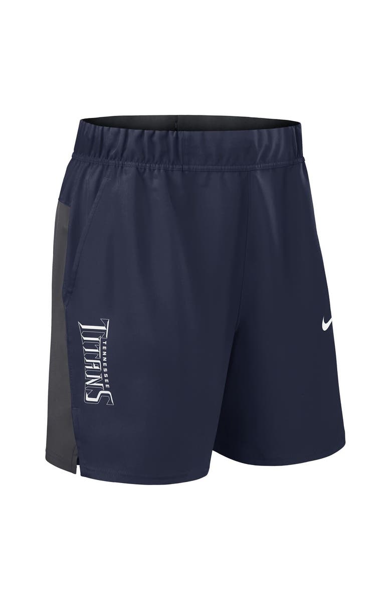 Nike Men's Nike Navy Tennessee Titans Woven Victory Performance Shorts, Alternate, color, Navy