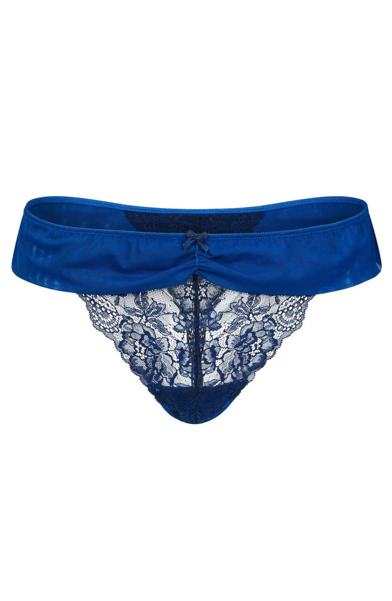 Adore Me Clairabella Thong Panties, Main, color, Dark Blue