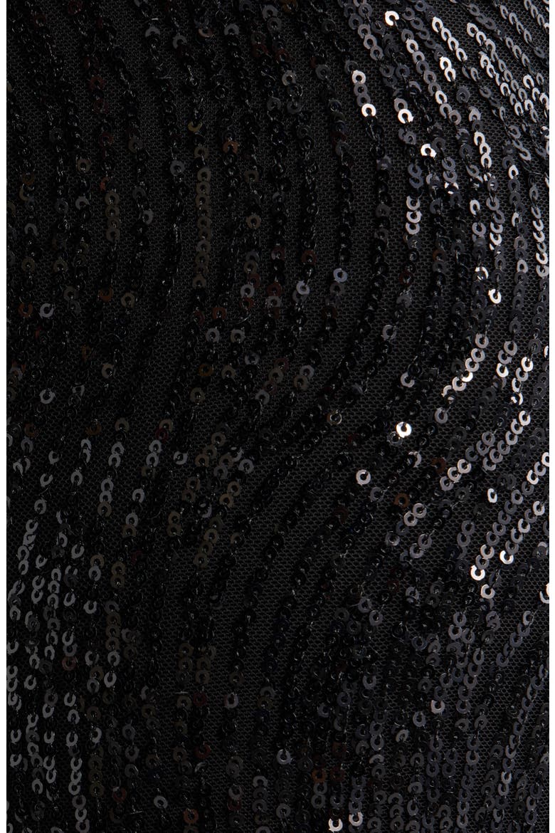 Hollywood Waist Wide Leg Sequin Pants, Alternate, color, ANNE BLACK