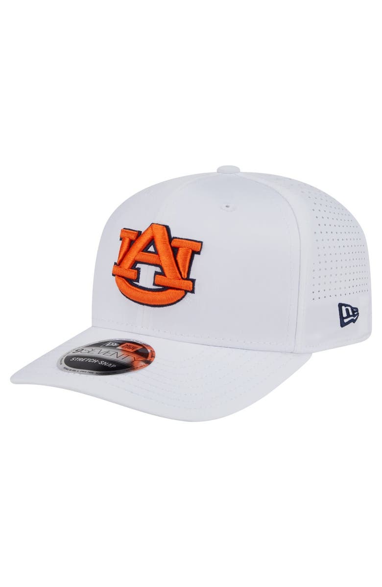 New Era Men's New Era White Auburn Tigers Perform Vault 9SEVENTY Stretch-Snap Hat, Main, color, White