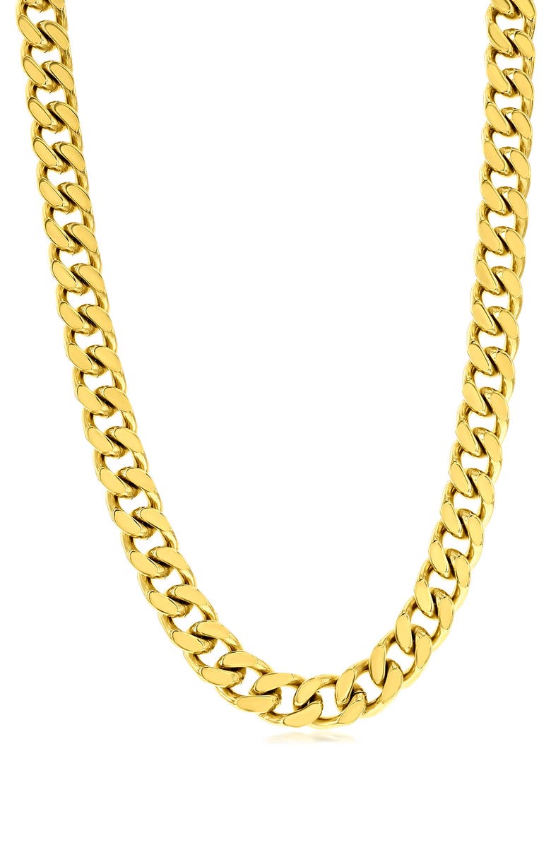 BLACKJACK Men's Cuban Chain Necklace, Main, color, 