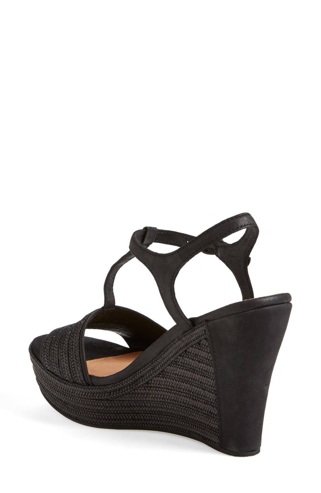 UGG<sup>®</sup> 'Fitchie' T-Strap Wedge Sandal, Alternate, color, 