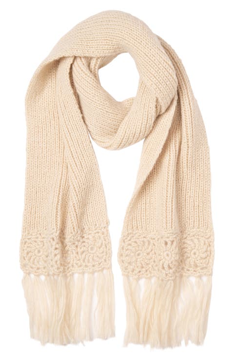 Fringe Knit Scarf
