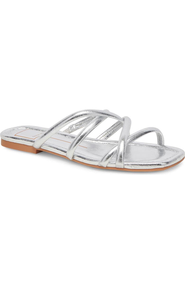 Dolce Vita Lanza Metallic Sandal, Main, color, Silver