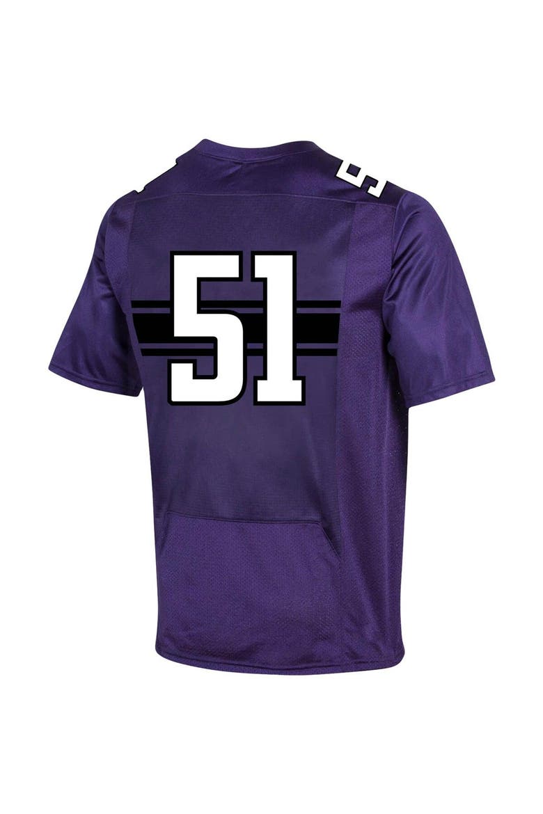 Men's Under Armour #51 Purple Northwestern Wildcats Replica Football Jersey, Alternate, color, Purple