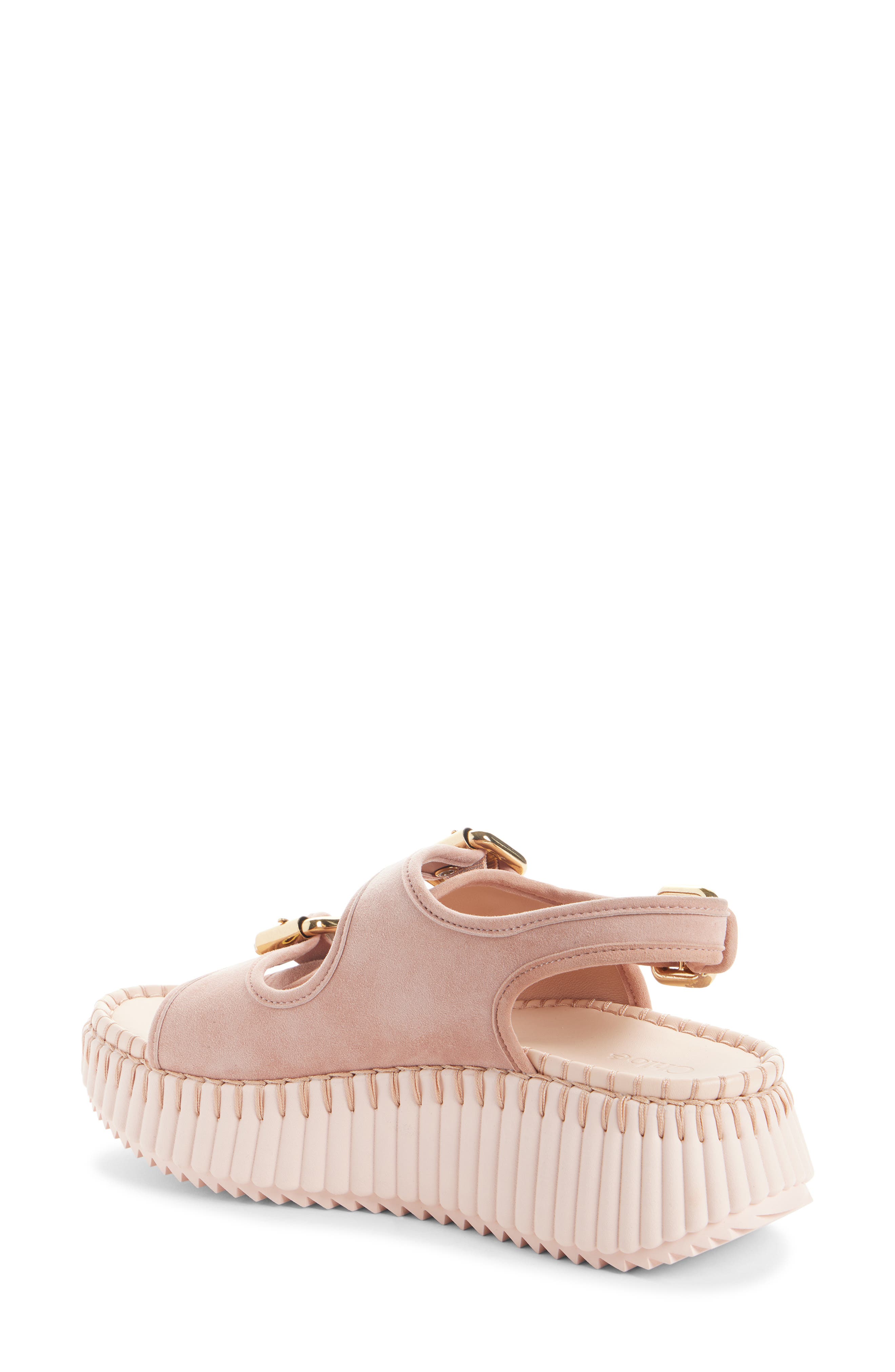 Chloé Nama Platform Sandal, Alternate, color, Maple Pink