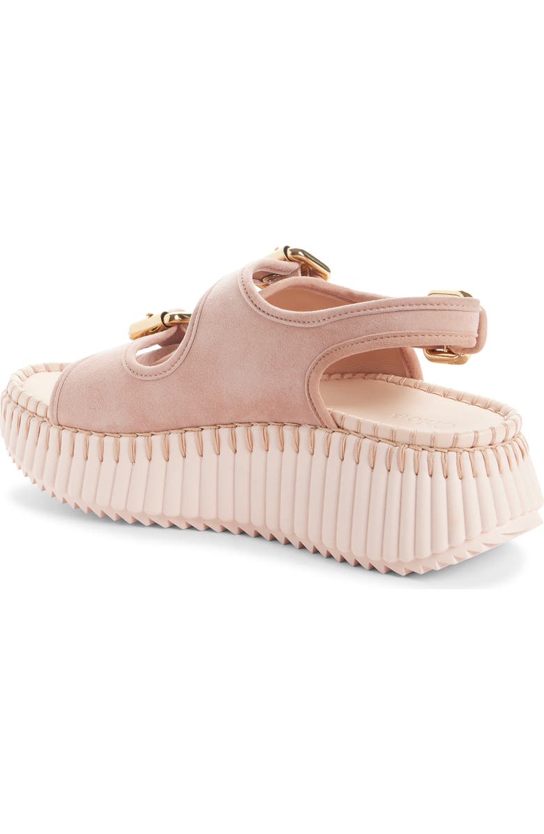 Chloé Nama Platform Sandal, Alternate, color, Maple Pink