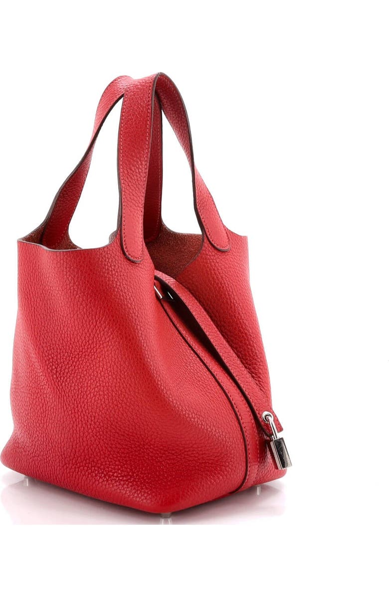 Pre-Owned Hermes Picotin Lock Bag Clemence PM, Alternate, color, Rouge Vif