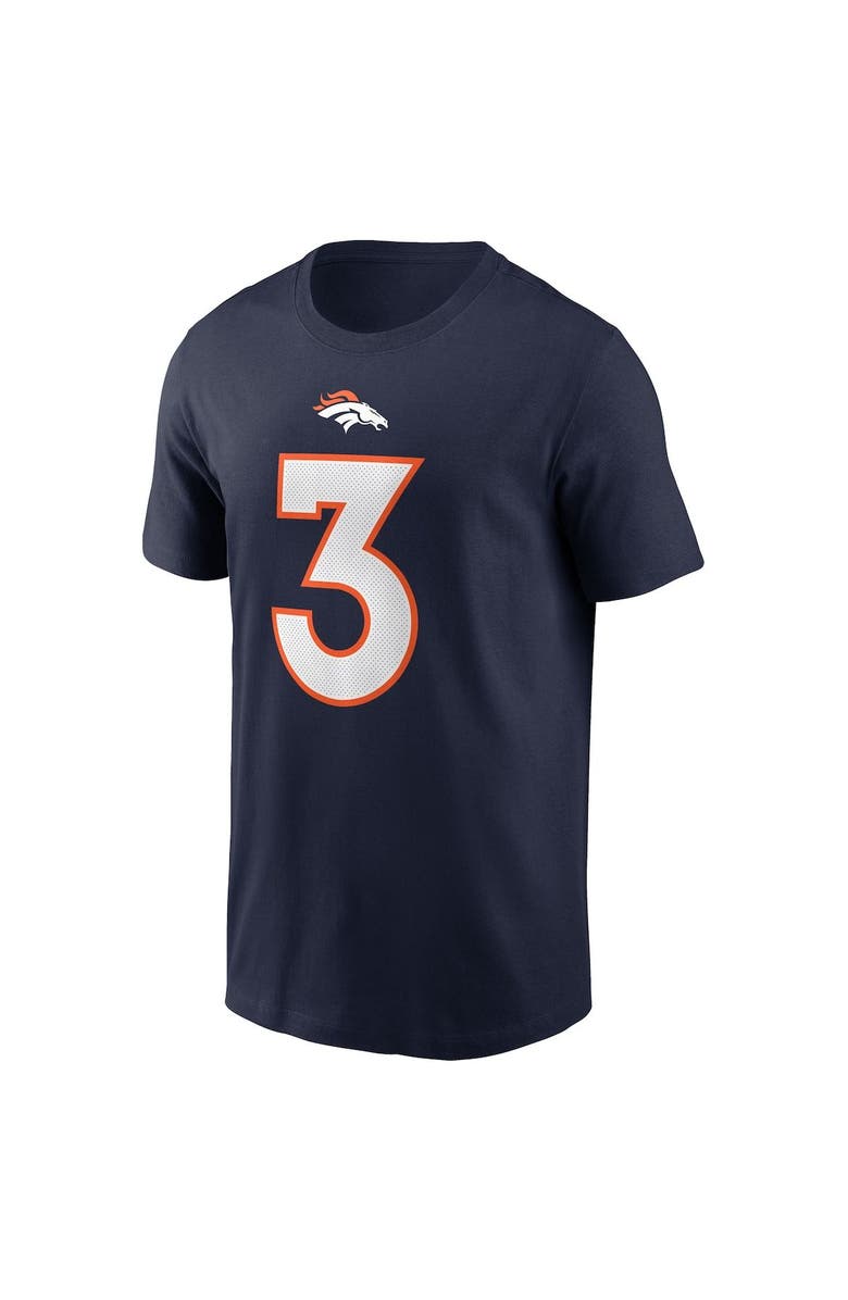 Nike Men's Nike Russell Wilson Navy Denver Broncos Player Name & Number T-Shirt, Alternate, color, 