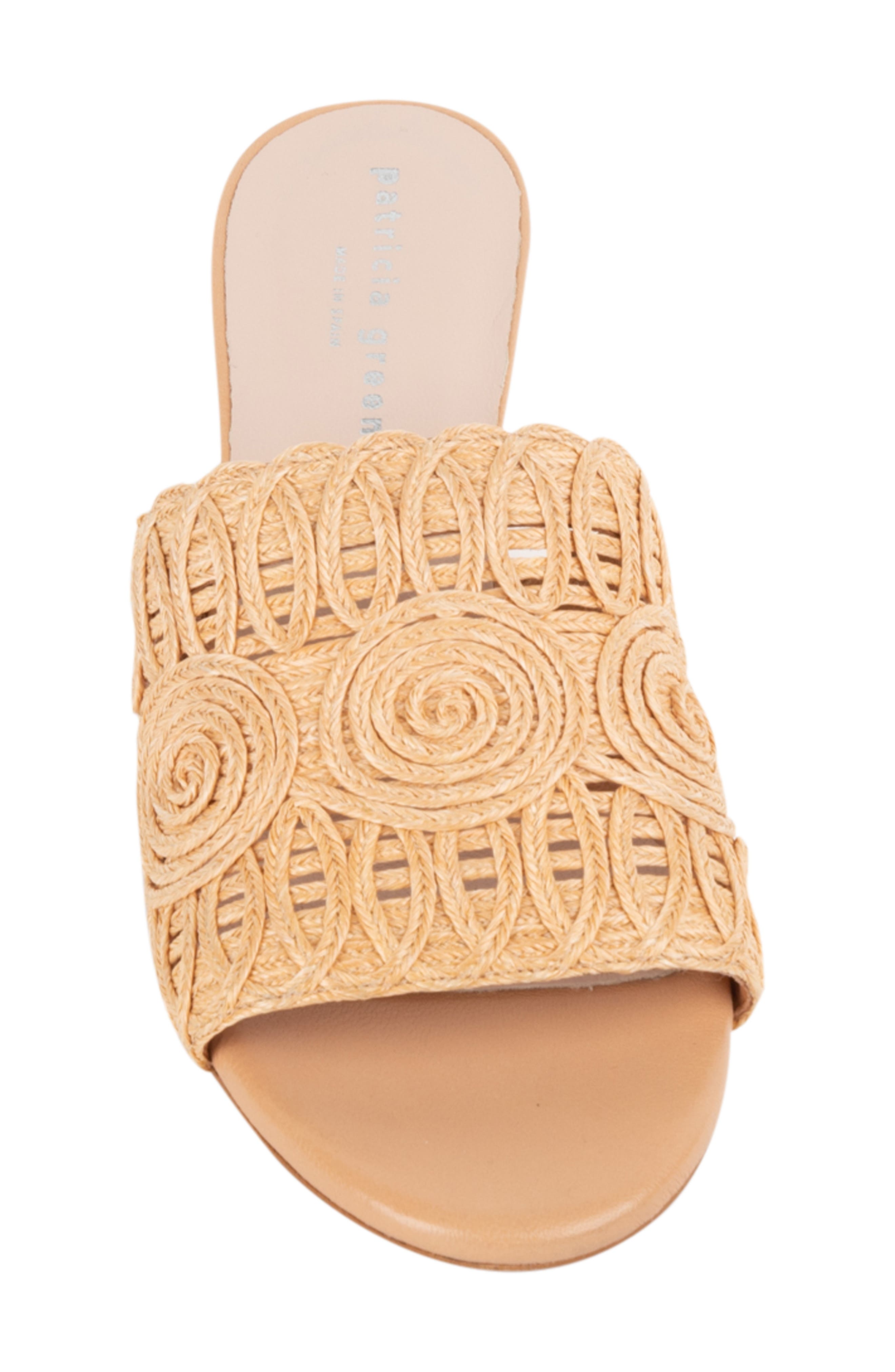 patricia green Siesta Raffia Wedge Slide Sandal, Alternate, color, 