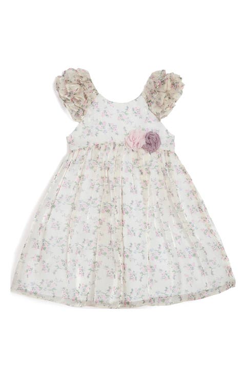 Clipdot Floral Baby Romper