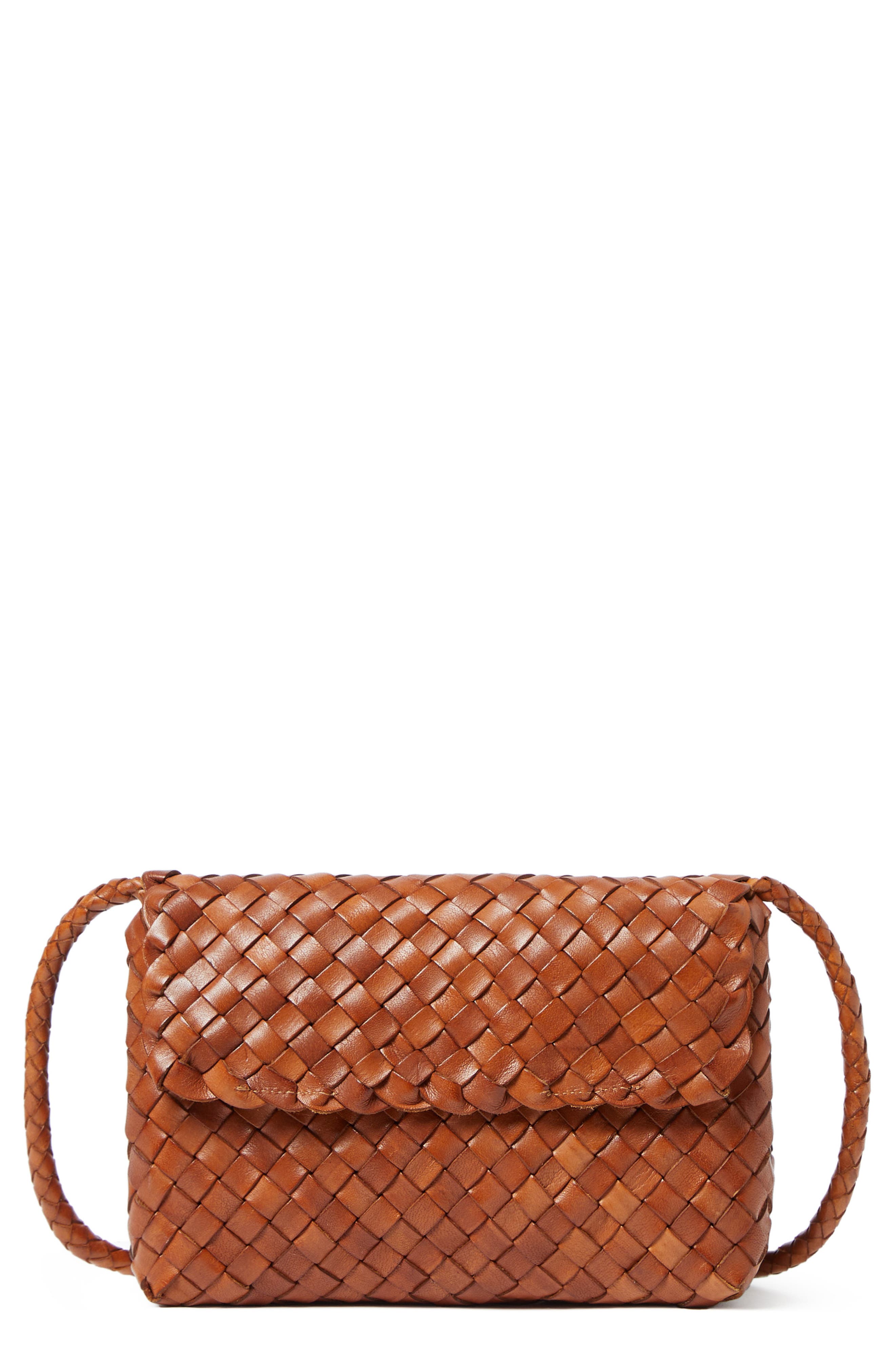 Loeffler Randall Billie Flap Woven Leather Shoulder Bag