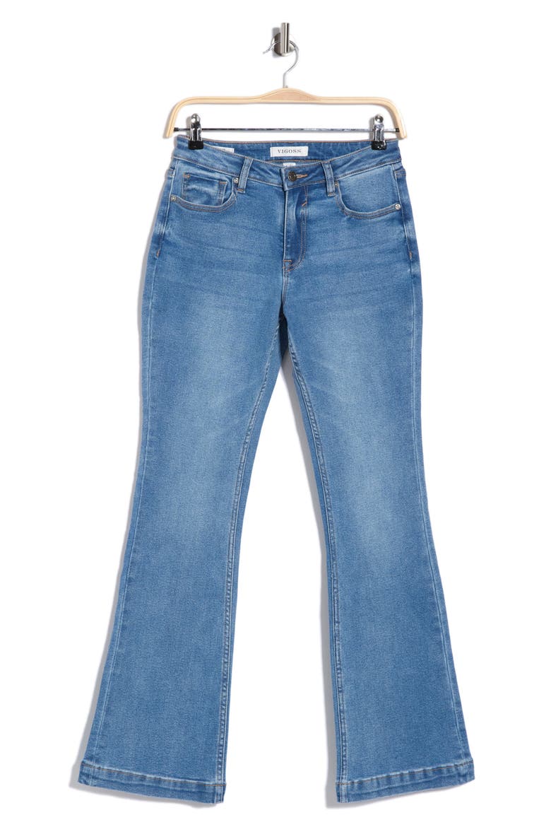 Low Rise Trouser Bootcut Jeans, Alternate, color, MED WASH