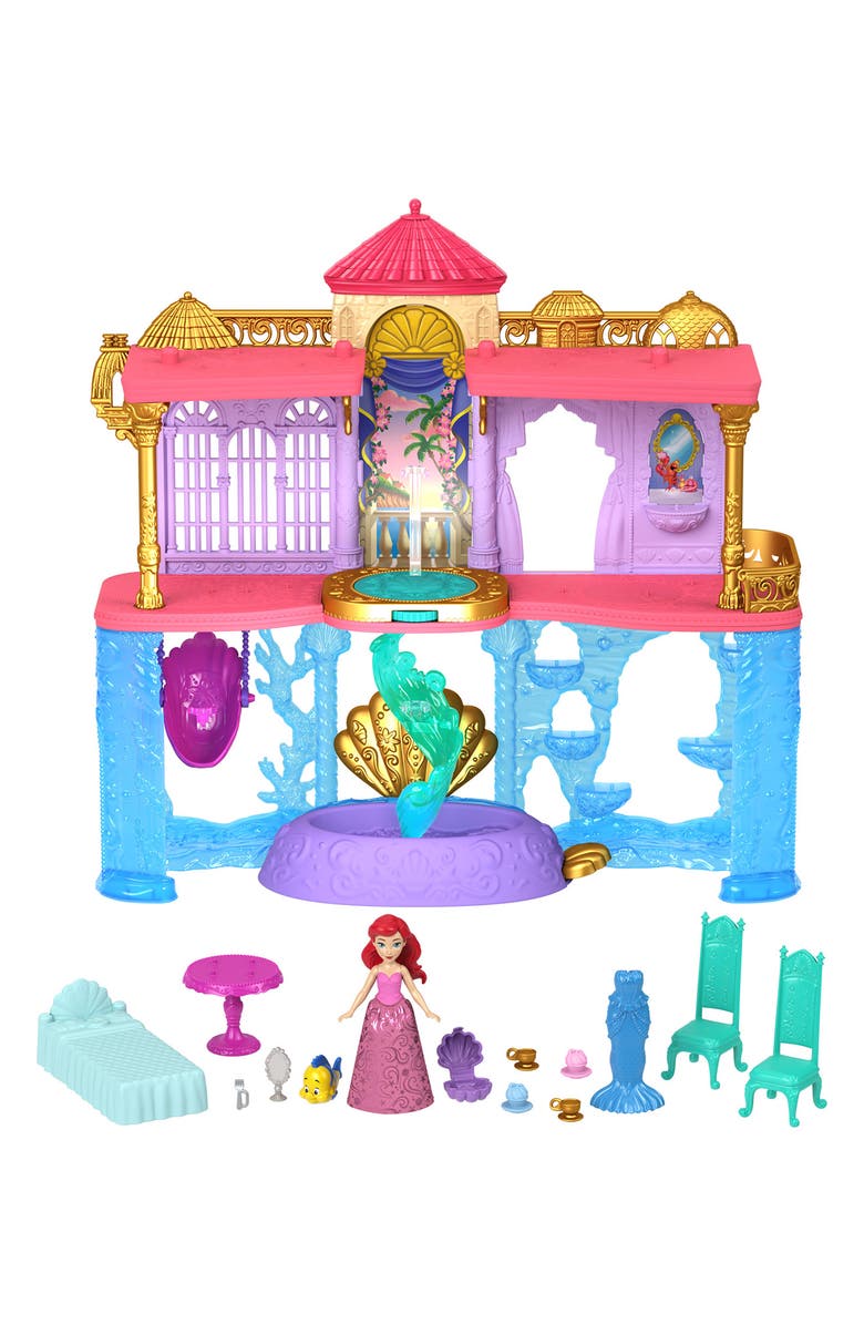 Mattel X Disney Princess Ariel's Land & Sea Castle Playset, Alternate, color, 