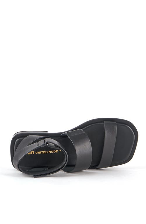 United Nude Tara Hana Lo Sandals In Black