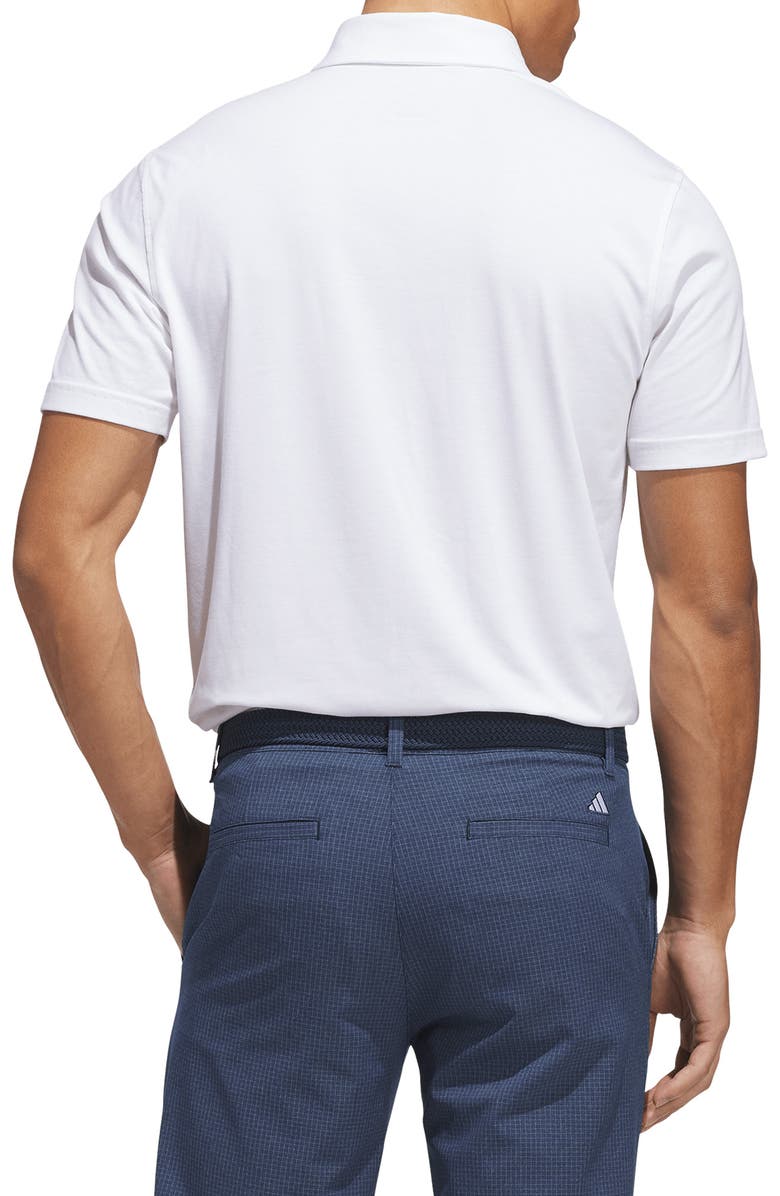 adidas Golf Go To AEROREADY Polo, Alternate, color, White Melange