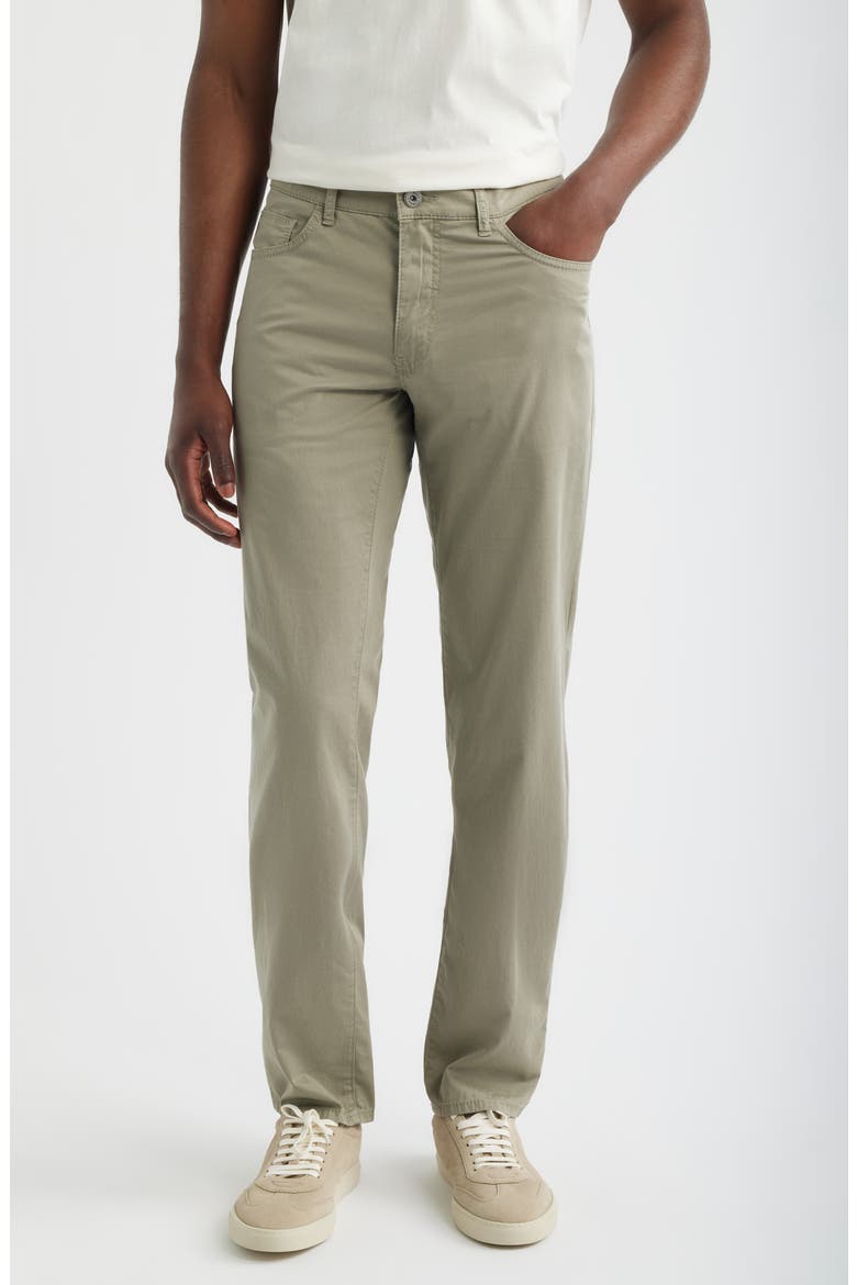 Cadiz Ultralight Straight Leg Stretch Cotton Pants, Main, color, JUNGLE